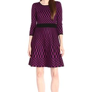 NWOT Taylor Geometric Print Sweater Dress 1X